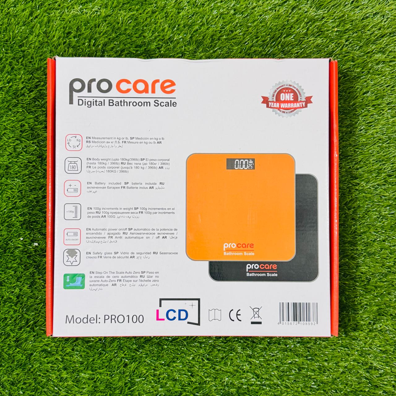 Digital Bathroom Scale (Weight Scale) (ProCare - Pro100)
